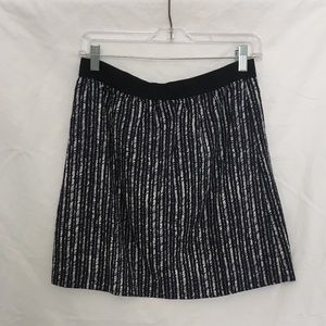 Ann Taylor Loft Navy Patterned Skirt